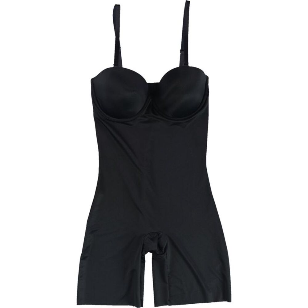Red Hot Womens Solid Cupped Shapewear Romper, NWT